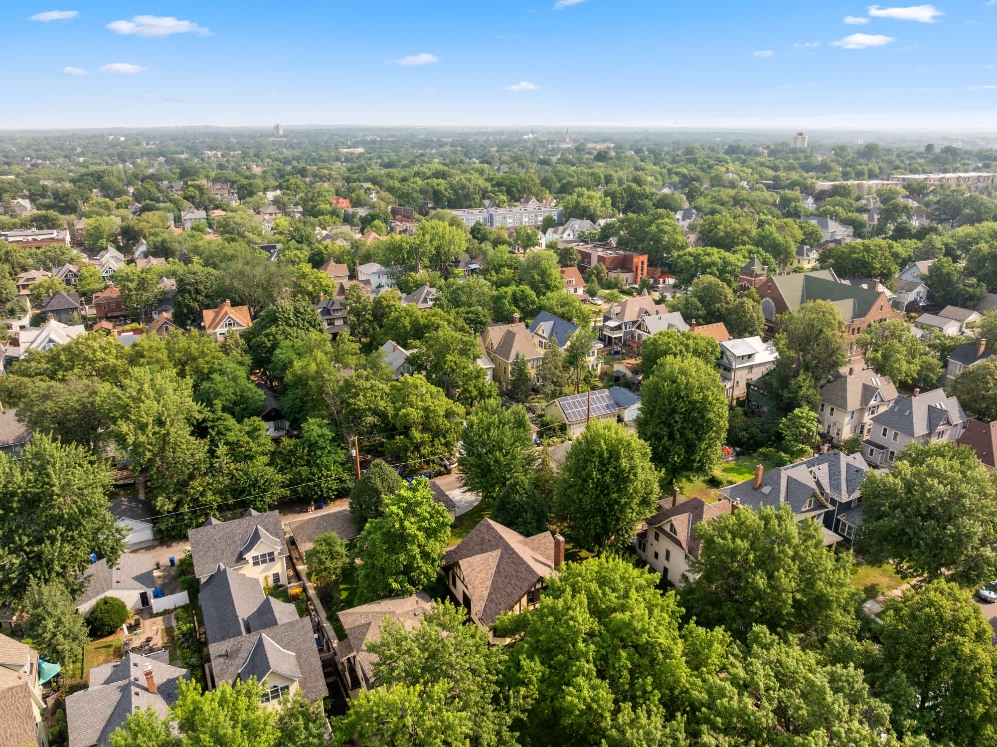 Aerial photograph of a Minnesota property